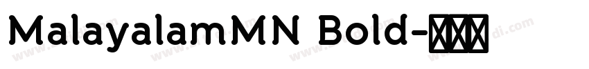 MalayalamMN Bold字体转换